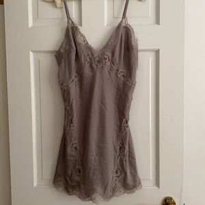 Silky and lace nightgown